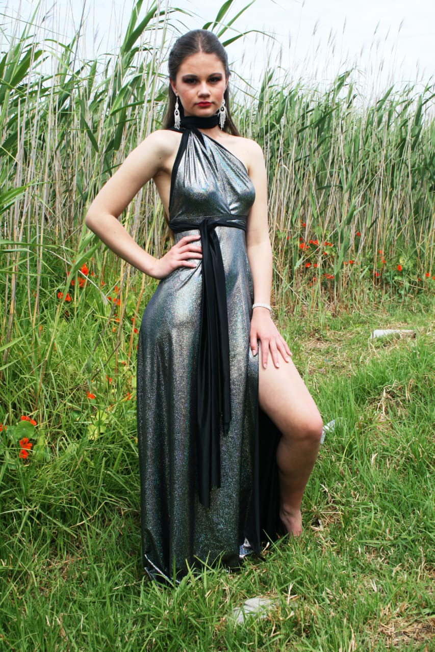 gold holographic Infinity Dress South Africa