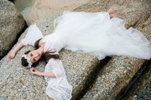 Bell Sleeve Wedding Dress