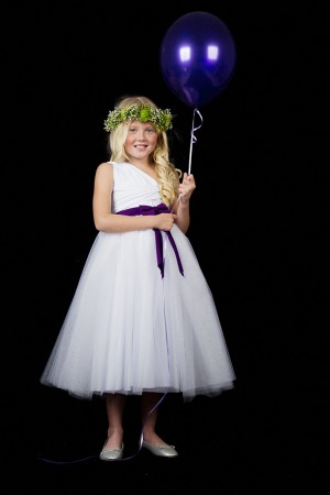 Infinity Flower Girl Dress with Tulle Skirt