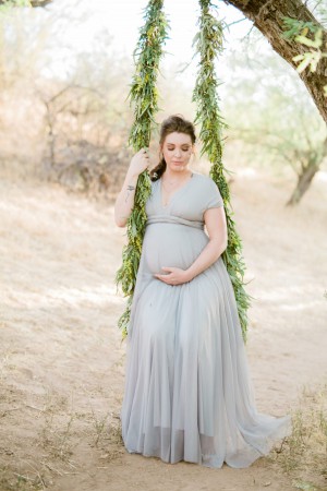 Classic Mesh Maternity Infinity Dress