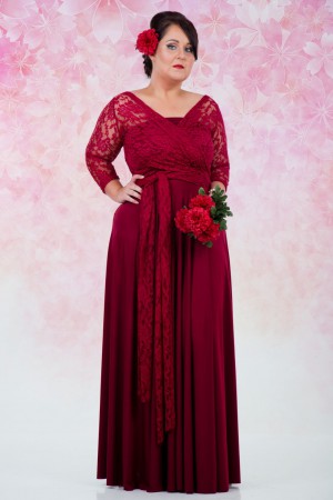 Plus Size Vintage Wrap Dress